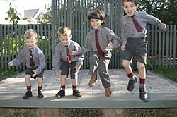  Happy members of the Pre-Prep class at Lyndhurst House Preparatory School  